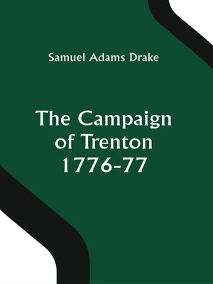 cover image of The Campaign of Trenton 1776-77